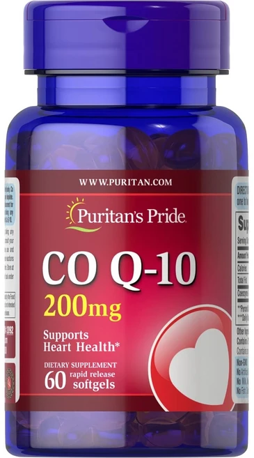 Puritans Pride CoQ10 퓨리탄 프라이드 코큐텐 100mg 60소프트젤, 60정, 1개 - 쿠팡