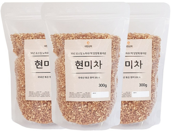 50년전통대현상회 국산 현미차 300g x 3개, 1개입