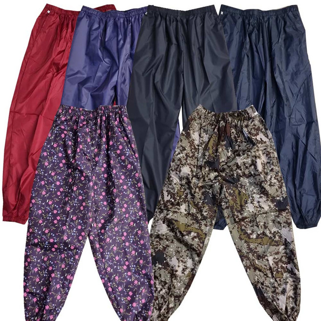 1+1 2p 제이케이 작업복 방수 바지 어업용 땀복 일복 밴딩 밭일 김장용 수산시장 몸빼 바지