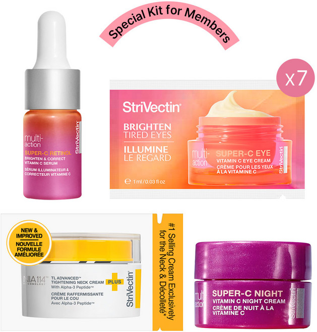 스트라이벡틴 비타민C 세럼7ml+아이크림7ml+크림7ml+넥크림1ml