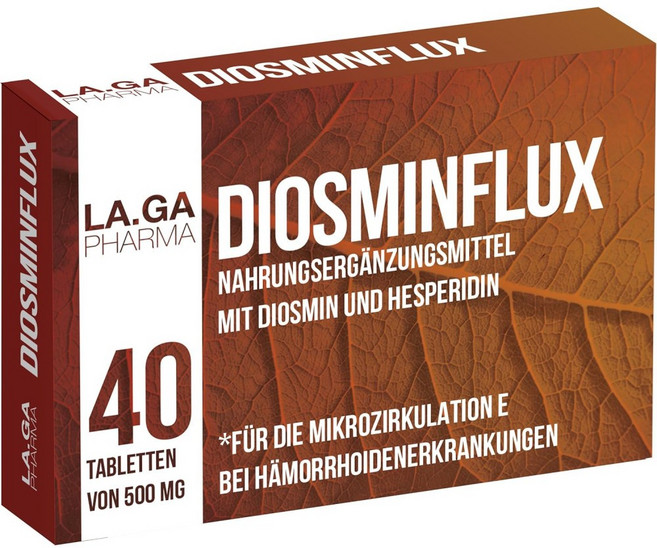 독일 LA.GA 디오스민 헤스페리딘 500mg 플라보노이드 40정, 1개