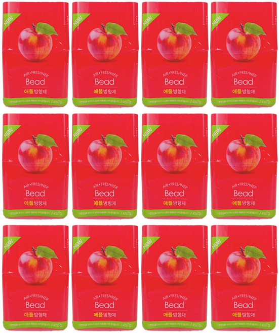 아로마 비드방향제(450g) 애플-12개 방향제 탈취제 구슬방향제, 450g, 12개, 애플