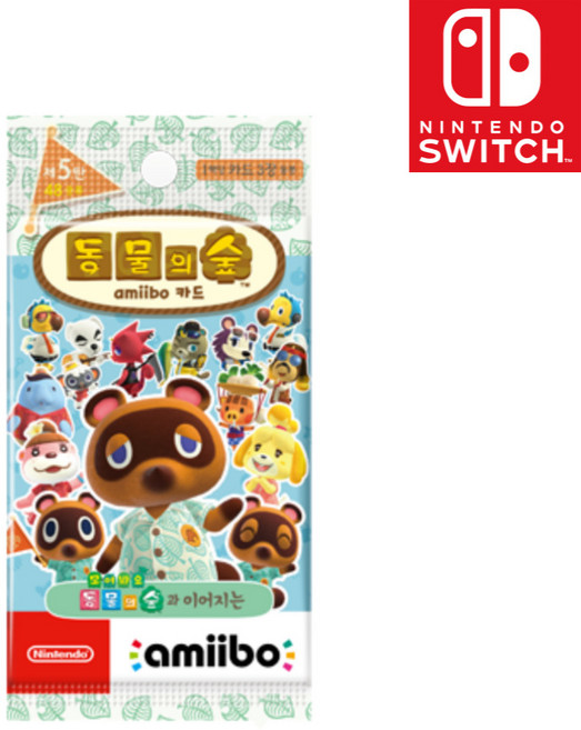 닌텐도 동물의 숲 amiibo 카드 제5탄 랜덤발송 3p, 1개