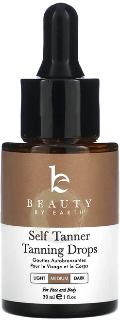 Beauty By Earth 셀프 태너 태닝 드롭 미디엄 30ml(1fl oz), BeautyByEarth셀프태너태닝드롭미디엄30ml1f, 1개, 30ml - 쿠팡