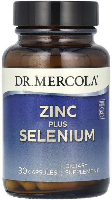 Dr. Mercola 아연 플러스 셀레늄 캡슐 30정, Dr Mercola 아연 플러스 셀레늄 캡슐 30정, 1개 - 쿠팡