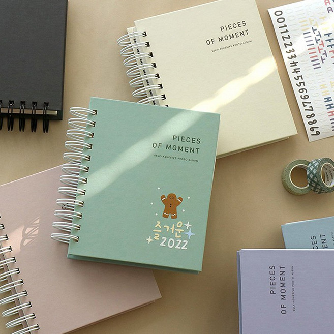 레터링 네컷 앨범 접착 미니 포토북 사진첩 스티키 스프링 스크랩북 기념일 선물, 03 VINTAGE MINT