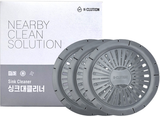 앤클루션 싱크대클리너 세정제 탈취제 배수구 배수관 클리너 거름망 청소 피톤치드 냄새제거, 6개, 15g