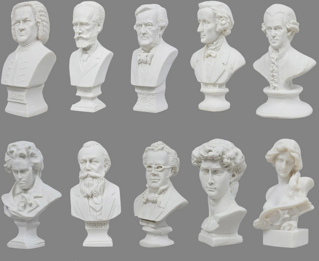미니 석고상 조각상 유명인 흉상 10개 한셋트
