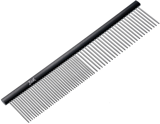 밤돌이네 반려동물 듀얼 콤 브러쉬, 블랙 - 19X4cm, 1개