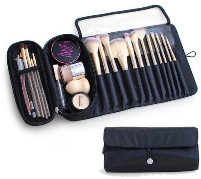 대용량 화장품 브러쉬 방수 롤백 케이스