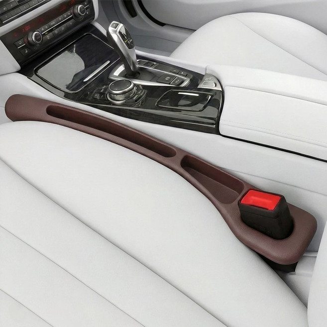 픽커리 전차종 호환 자동차 차량 시트 사이드 틈새 포켓 2개, 1세트, 브라운