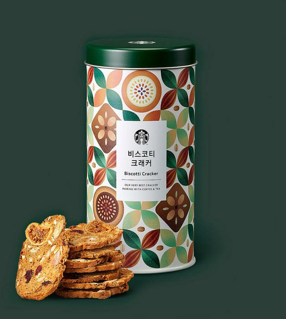 [스타벅스] 비스코티 크래커 대량구매 가능 답례품 선물용 개별 표장 쇼핑백 O, 150g, 1세트