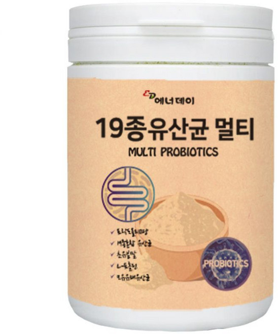 멀티 19종 생유산균 종균 대용량 분말 파우더 1통 코스트코 홈쇼핑 장년 노년 할머니 할아버지 어머님 효능, 1개, 230g
