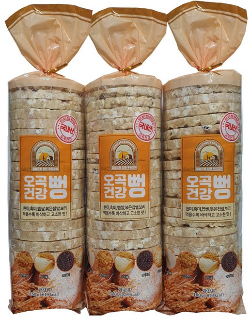 [유정식품] 다정성푸드 오곡건강뻥, 오곡건강뻥 150g, 150g, 1개