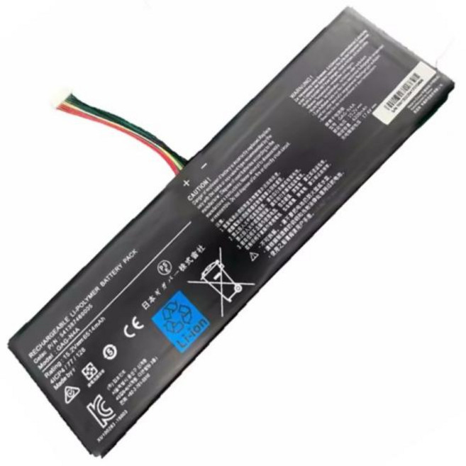 GAG-N4A 541387460005 Getac 15P YD-24-W10 YD-74US244SH 노트북 배터리 기가바이트 Aorus 15 XE5 15G KC XC 15P XD 17, 1개