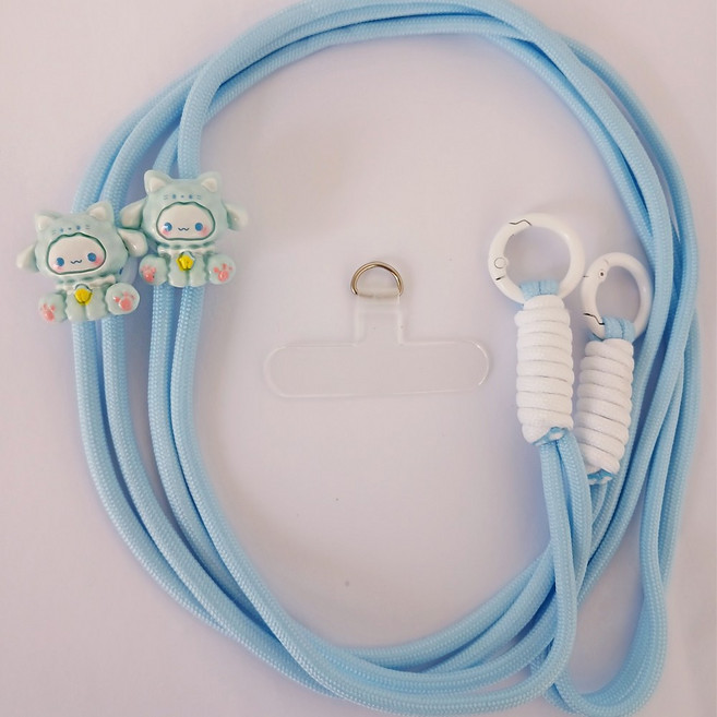 시나모롤 마이멜로디 폼폼푸린 초등학생 핸드폰 휴대폰 키즈폰 스트랩, 1개, 냐옹 시나모롤