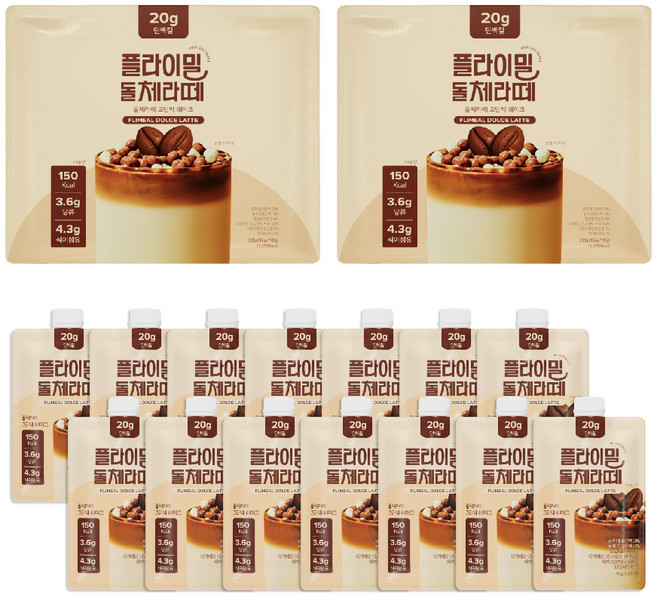 플라이밀 돌체라떼 쉐이크, 14개, 45g