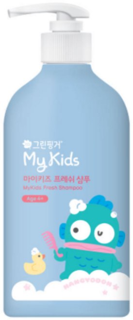 그린핑거 마이키즈 샴푸 프레쉬 그린향 산리오캐릭터즈 에디션 시나모롤, 500ml, 1개