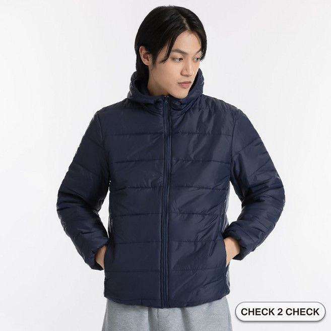 Check2Check 極輕羽絨棉連帽外套 保暖 輕量 防潑水 男女共穿【CB0024205】
