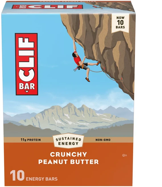 CLIF Bar 클리프바 크런치 피넛 버터 에너지바, 68g, 10개 - 쿠팡