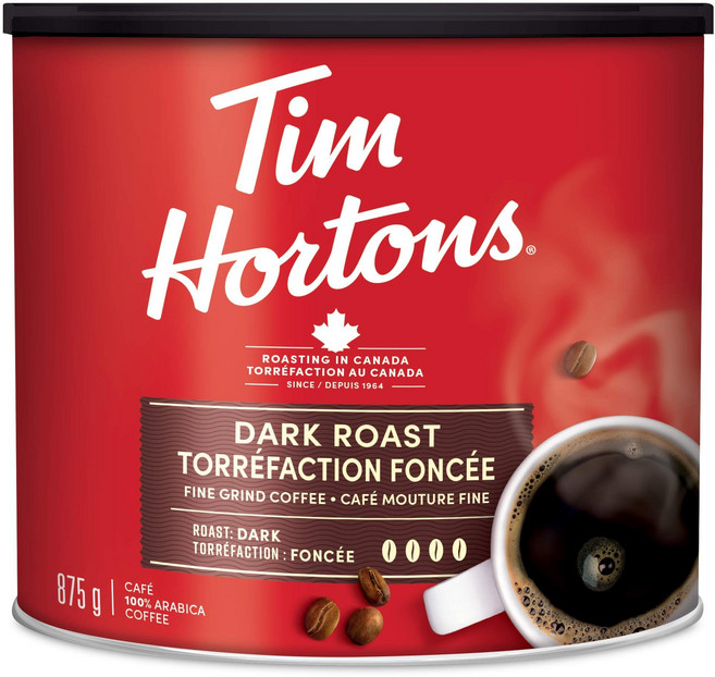 캐나다 국민커피 팀홀튼 Canada Favorite Coffee Tim Hortons Collection, 2.팀홀튼 100% 아라비카 다크 로스트 875g, 홀빈(분쇄안함), 875g, 1