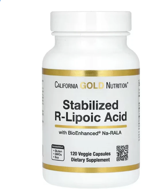 캘리포니아 골드 R 알 리포산 120베지캡슐 Na RALA 나트륨 알파 리포익 리포에이트 비오틴, 120개, 1개, 120정 - 쿠팡