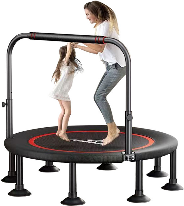 Garry 접이식 트램폴린 점핑머신 점핑운동 유산소운동 유아 트램블린 기구 실내 가정용 흡착판