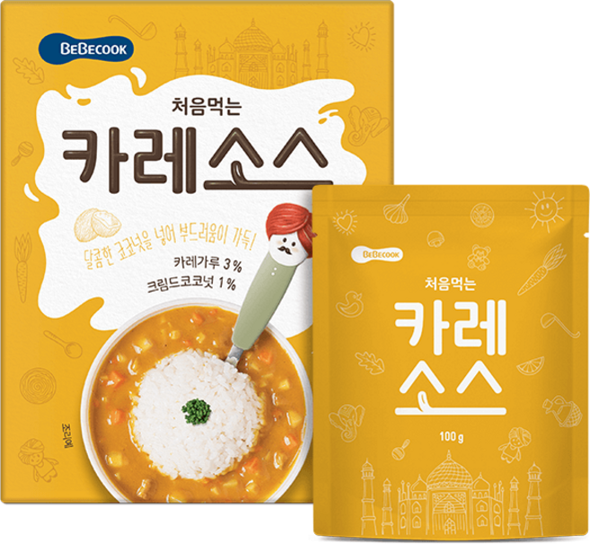 베베쿡 처음먹는 덮밥 소스, 카레, 200g, 1개