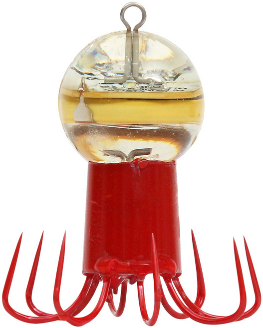 싸파 더브킬 킹볼 LED 발광애자 SDK-KLSB50 8침 쭈꾸미 채비, 혼합색상, 50g, 1개