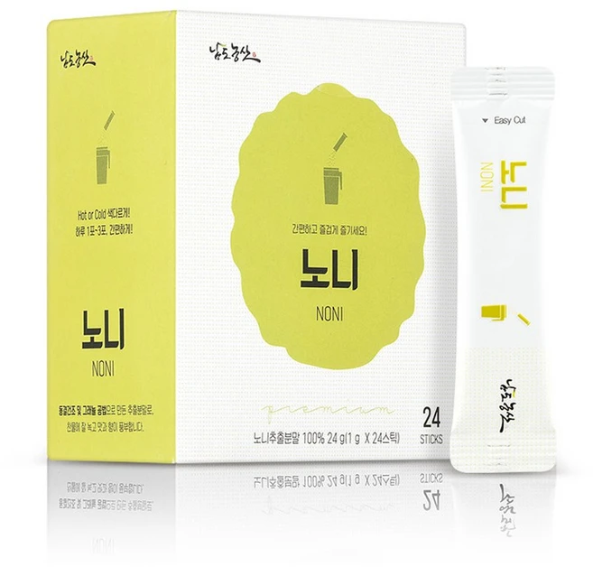 남도농산 노니 분말 스틱, 24개입, 1g - 쿠팡