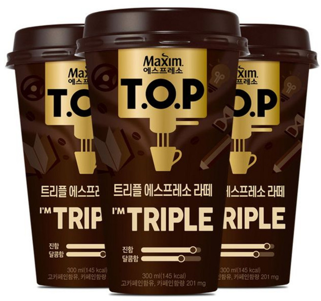 맥심 티오피 트리플 에스프레소 라떼, 300ml, 20개