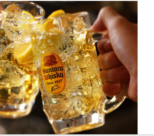 산토리프리미엄몰츠맥주잔 산토리하이볼잔, 1, 1개