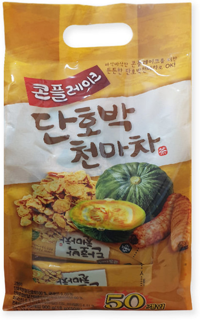 콘플레이크 단호박 천마차 18g x 50포 식사대용 사무실간식, 1개