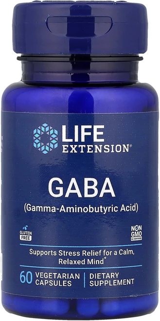 라이프익스텐션 가바 GABA 베지 캡슐 60정, 1개 - 쿠팡