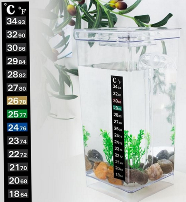 어항 온도계 스티커 열대어 수온계 수족관 온도계 수온 테라리움 사육장 파충류 용품