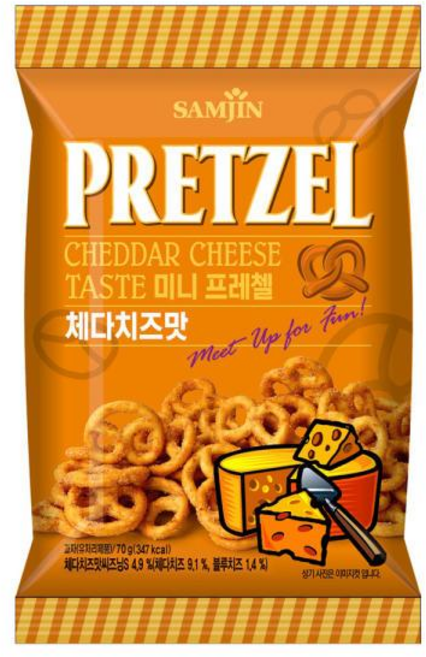 삼진 미니프레첼 체다치즈맛 70g, 단품, 단품