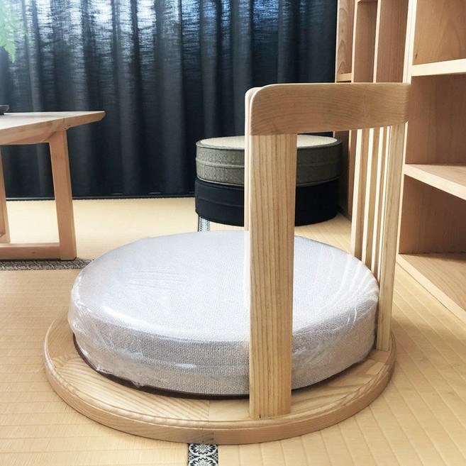 좌식의자 허리 1인용 일식집의자 바닥 등받이 편한, 1. 물푸레나무