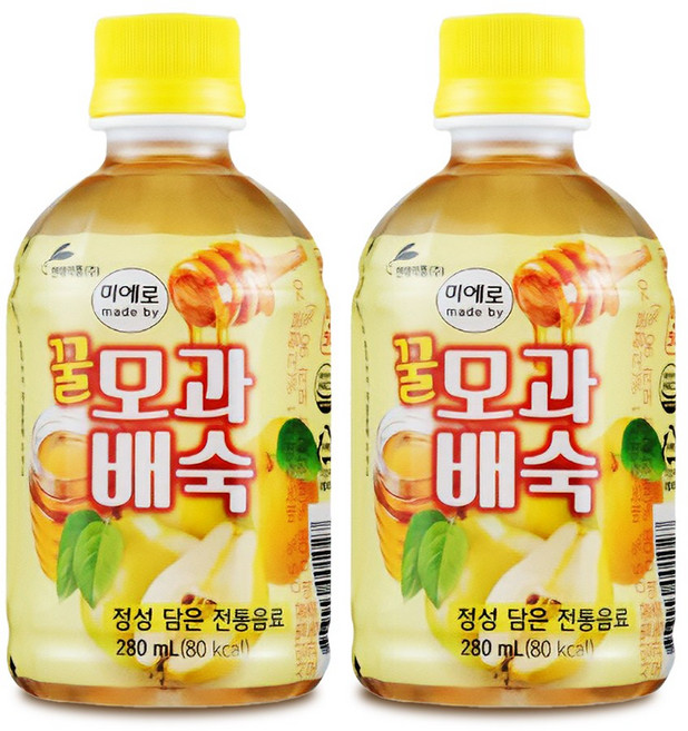 현대약품 미에로 꿀모과배숙 280ml 전통음료, 6개