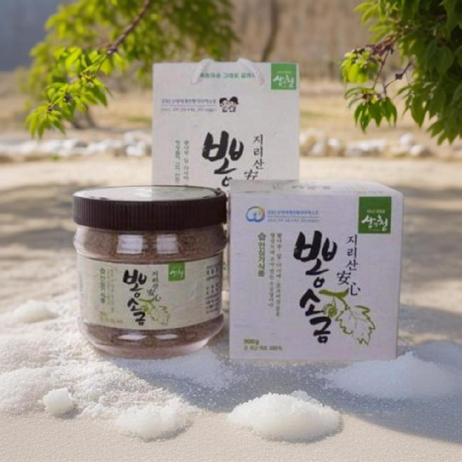 안심 뽕소금 900g 천연재료 황토방 건강소금 미네랄성분, 1개