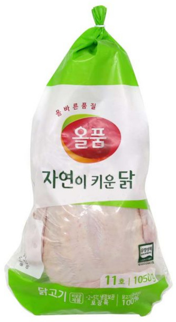 올품 국내산 냉장 무항생제 생닭(11호), 3개, 1.05kg