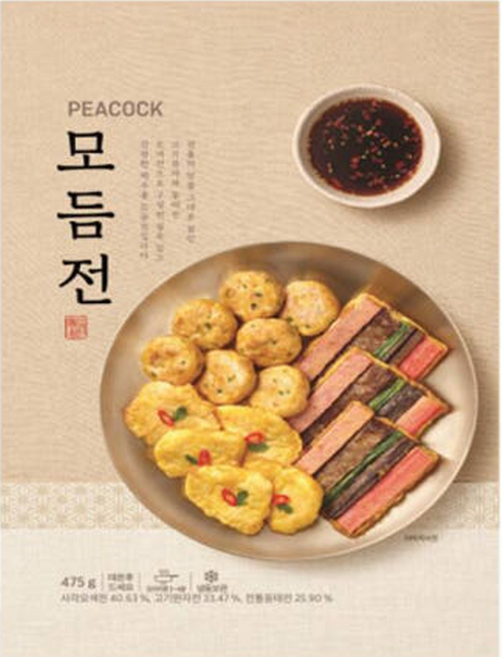 피코크 모듬전, 2개, 475g