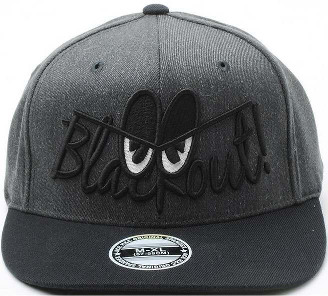 H02 블랙아웃 스판 밴딩 볼캡 스냅백 모자