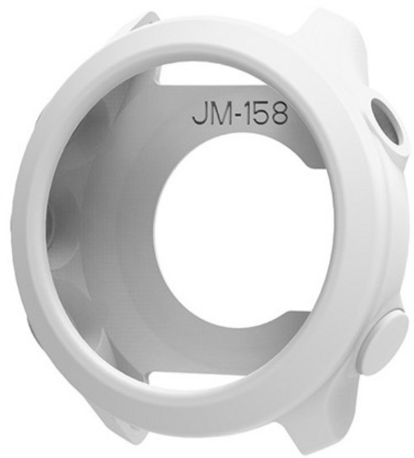 GARMIN FORERUNNER 55 58 스마트 시계 스트랩 용 새 소프트 실리콘 케이스 커버 CLEAR SOFT BUMPER PROTECTOR SHELL ACCESSOIES, WHITE, For Forerunner 158, [01] white
