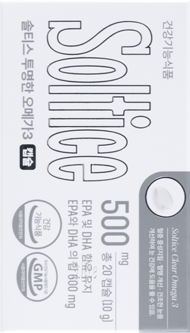 솔티스 투명한 오메가3 10g, 1개, 20정