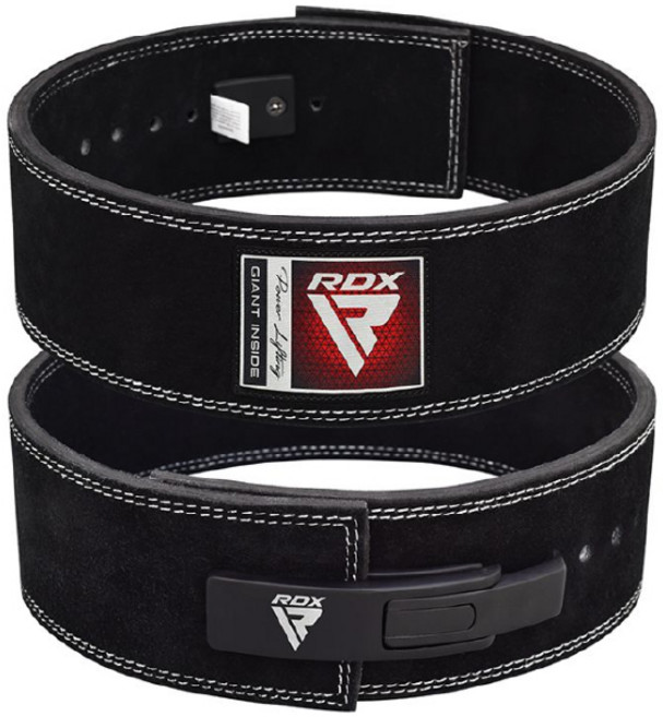 RDX 10MM 健身快扣腰帶 重訓腰帶 健力腰帶, 霸氣黑色