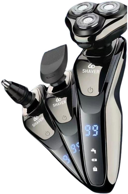 6D SHAVER 多功能刮鬍刀 三合一電動修容組 全機水洗 浮動三刀頭 鼻毛刀 鬢角刀