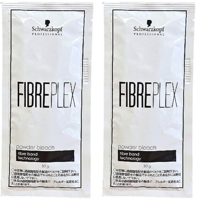 슈바츠코프 파이버플렉스 파우더 블리치 탈색약, 2개, 30g