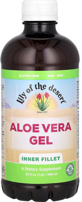 릴리오브더데저트 알로에베라 젤 이너 필렛 946ml 32fl oz, 1개