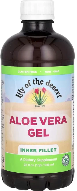 릴리오브더데저트 알로에베라 젤 이너 필렛 946ml 32fl oz, 1개 - 쿠팡