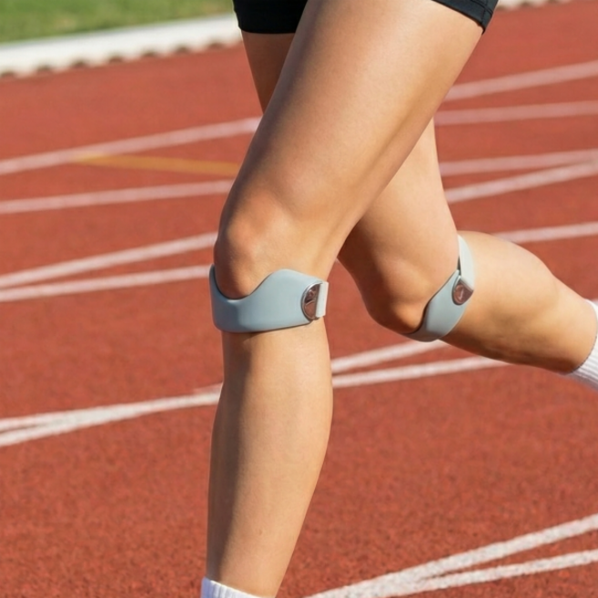 오투핏 젤리가드 실리콘 슬개건 무릎보호대 러닝 등산 테니스, 그레이, 2개